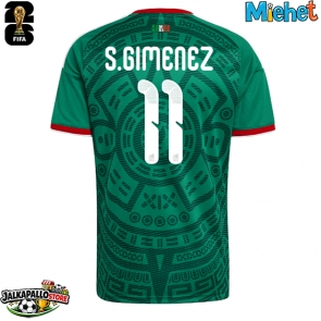 Meksiko Santiago Gimenez #11 Kotipaita MM-kisat 2026 Lyhythihainen